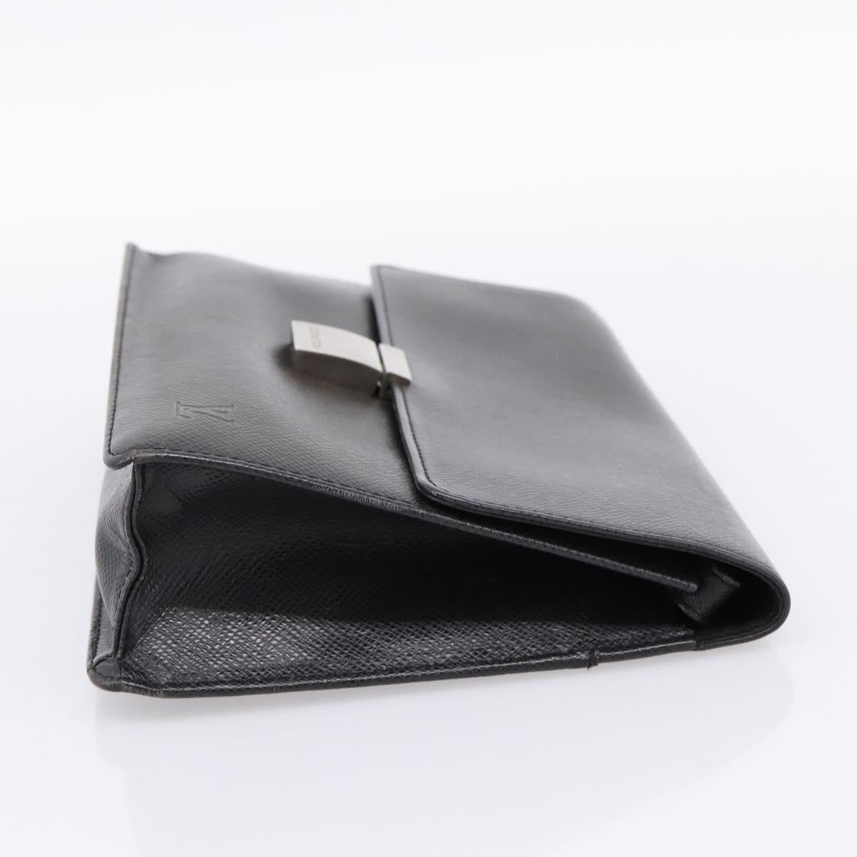 LOUIS VUITTON Taiga Selenga Clutch Bag Ardoise M30782 LV Auth 198728