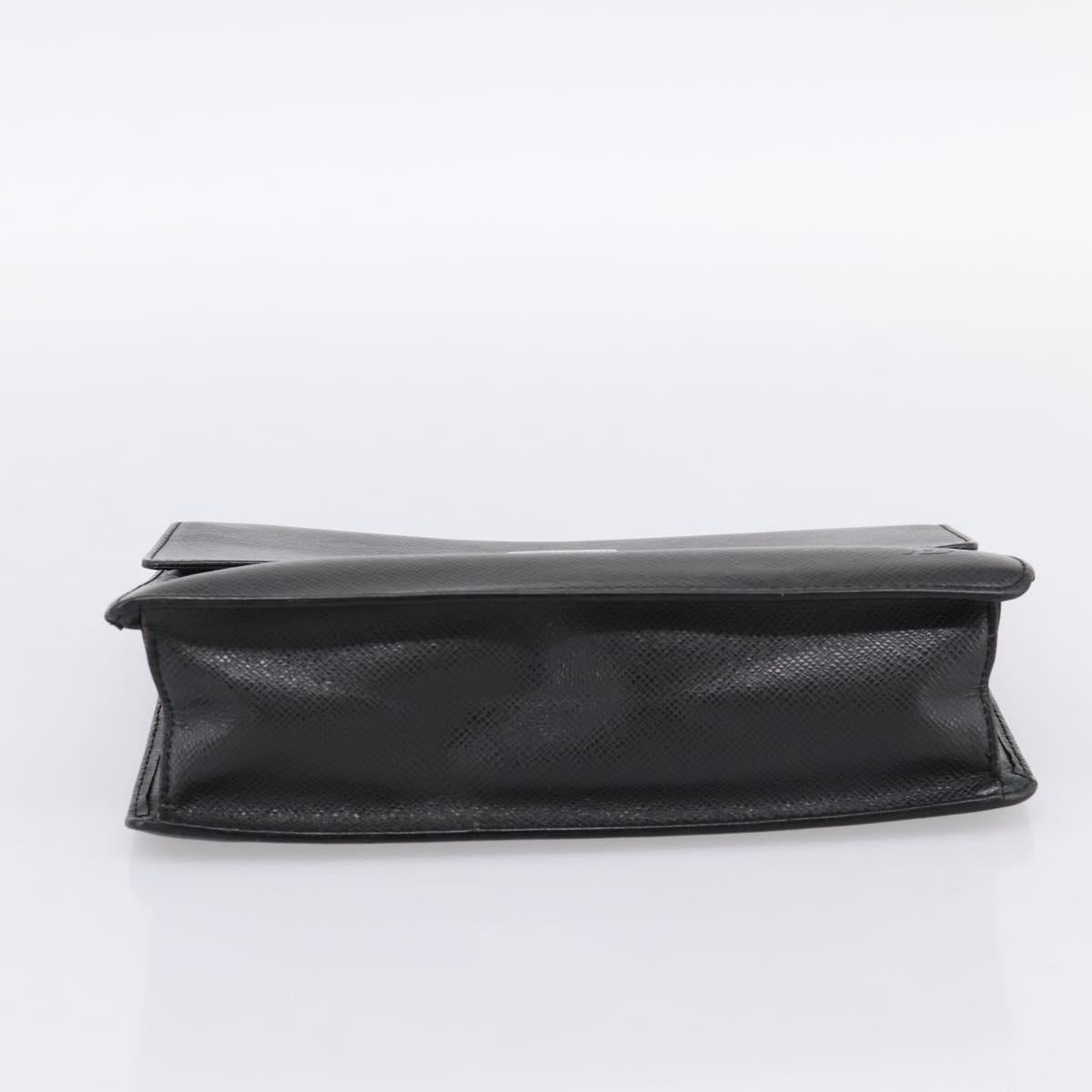 LOUIS VUITTON Taiga Selenga Clutch Bag Ardoise M30782 LV Auth 198728