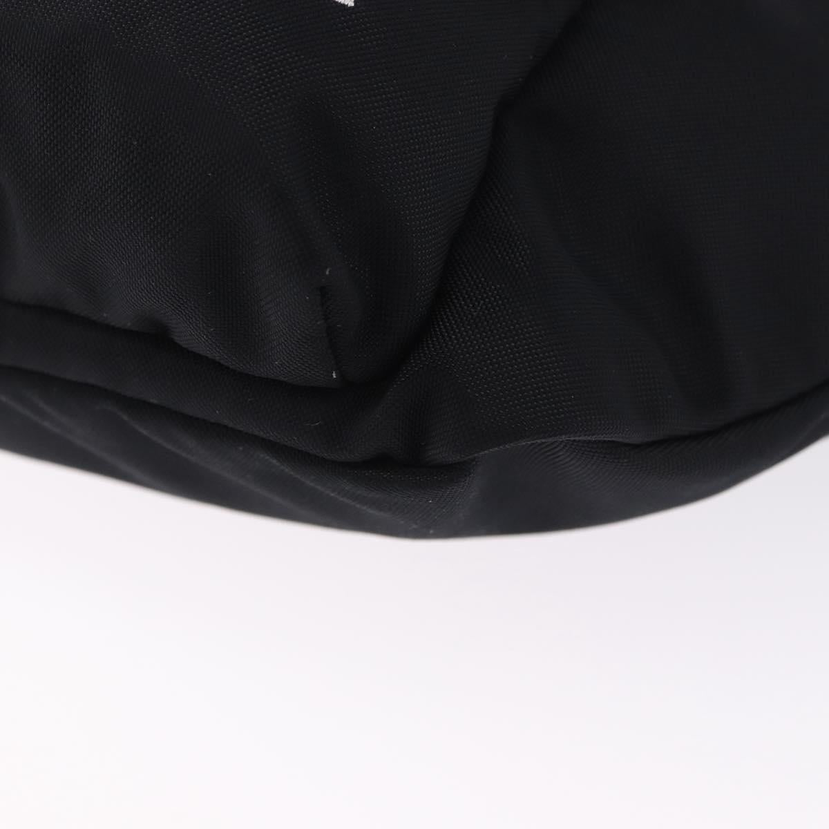 BALENCIAGA Waist Bag Nylon Black Silver 533009 Auth 198730A