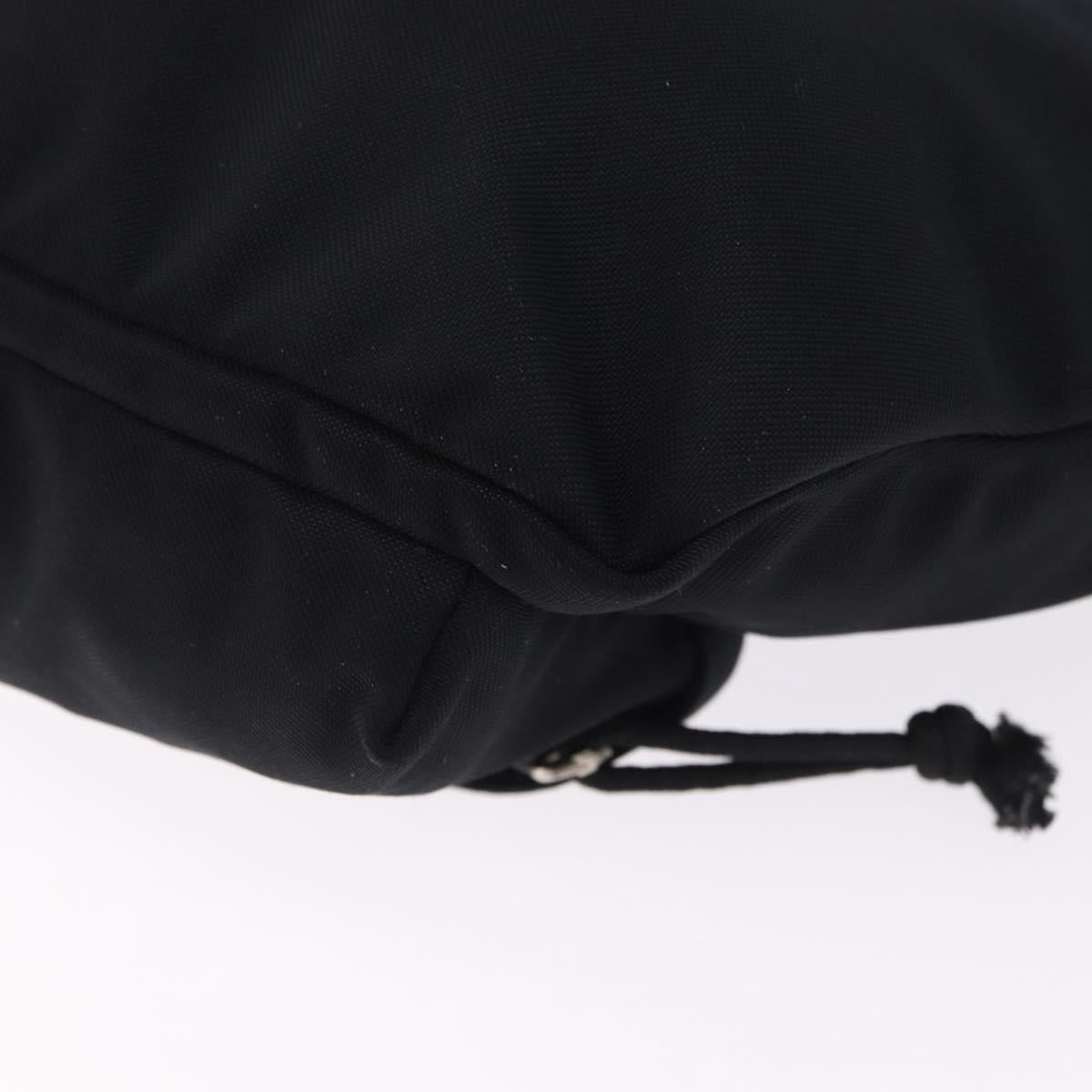 BALENCIAGA Waist Bag Nylon Black Silver 533009 Auth 198730A