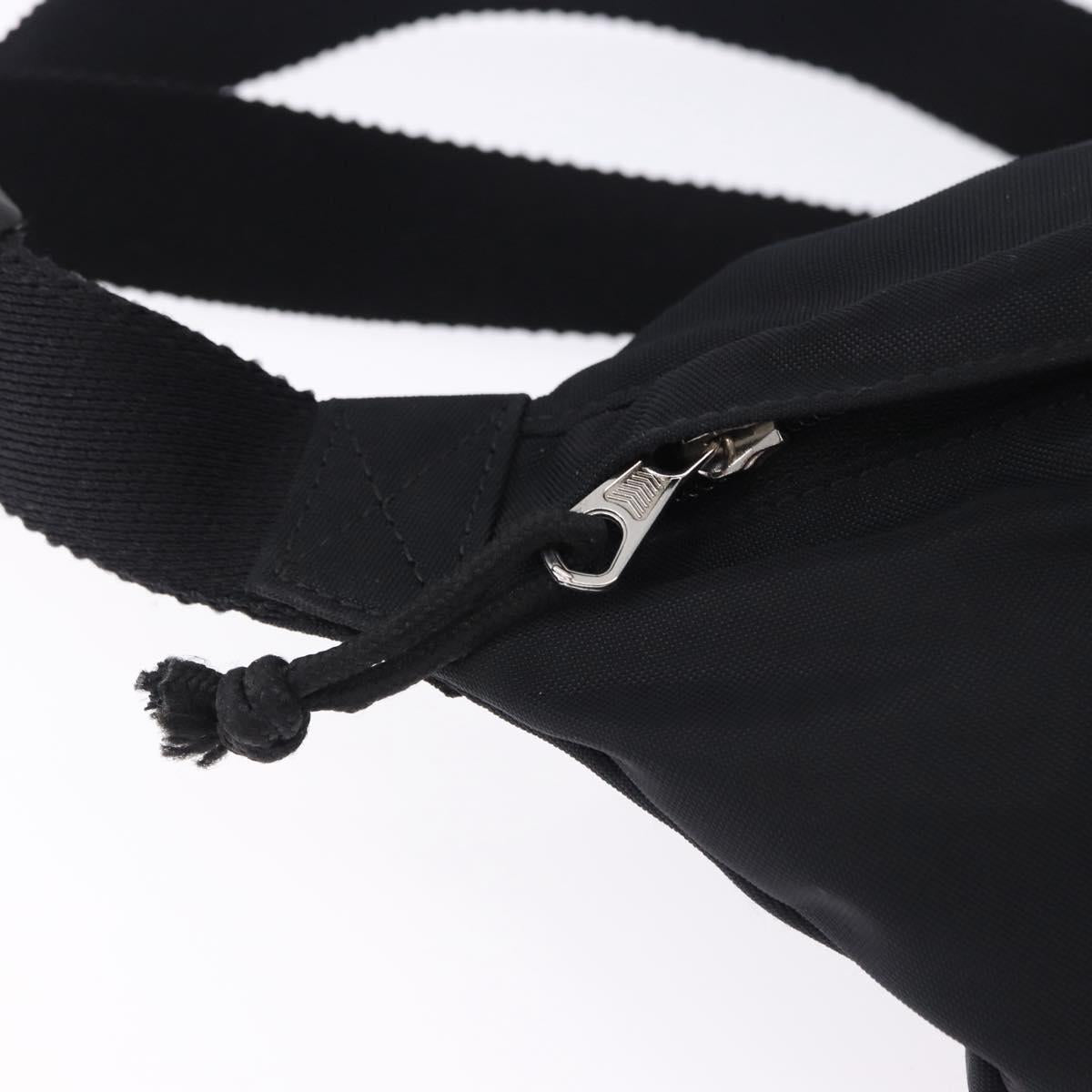 BALENCIAGA Waist Bag Nylon Black Silver 533009 Auth 198730A