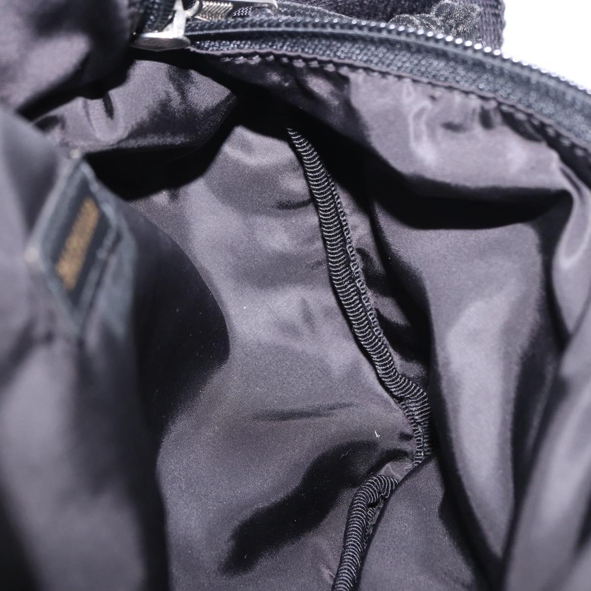 BALENCIAGA Waist Bag Nylon Black Silver 533009 Auth 198730A