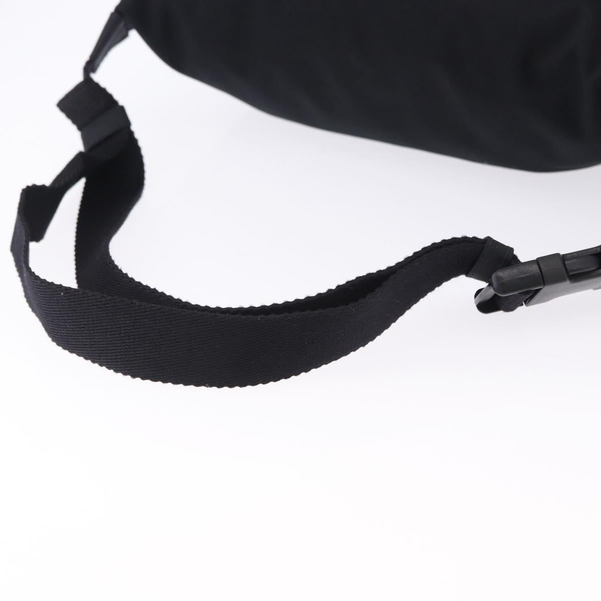 BALENCIAGA Waist Bag Nylon Black Silver 533009 Auth 198730A