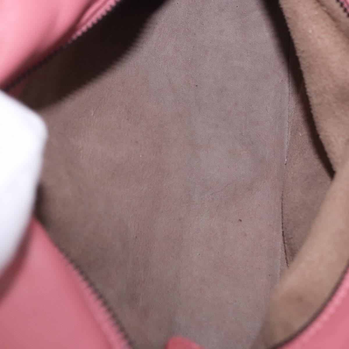 BOTTEGA VENETA INTRECCIATO Hand Bag Leather 2way Pink Auth 198745V