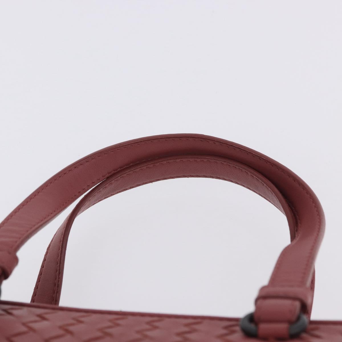 BOTTEGA VENETA INTRECCIATO Hand Bag Leather 2way Pink Auth 198745V
