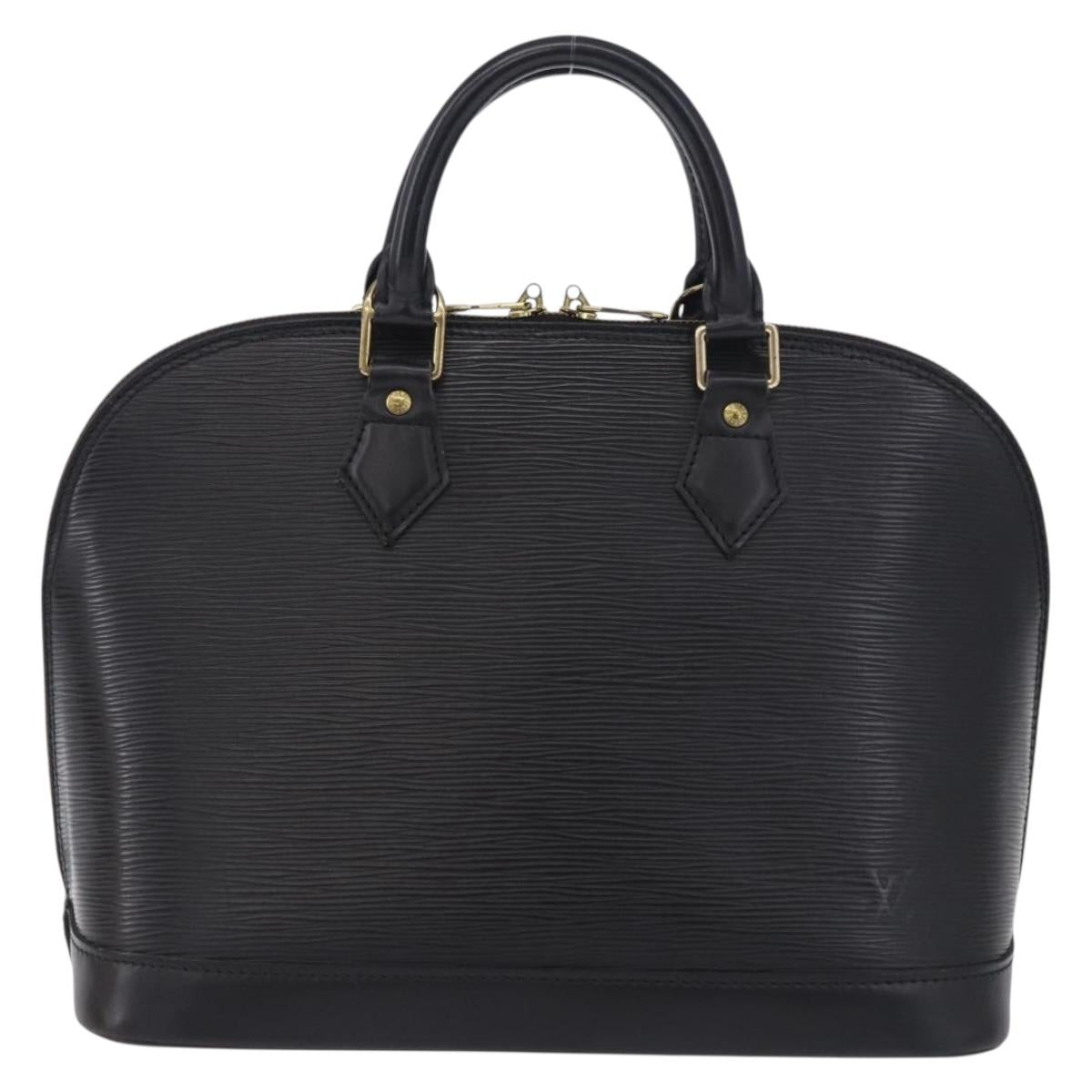 LOUIS VUITTON Epi Alma Hand Bag Noir Black M52142 LV Auth 198747V