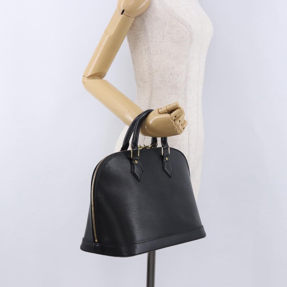 LOUIS VUITTON Epi Alma Hand Bag Noir Black M52142 LV Auth 198747V