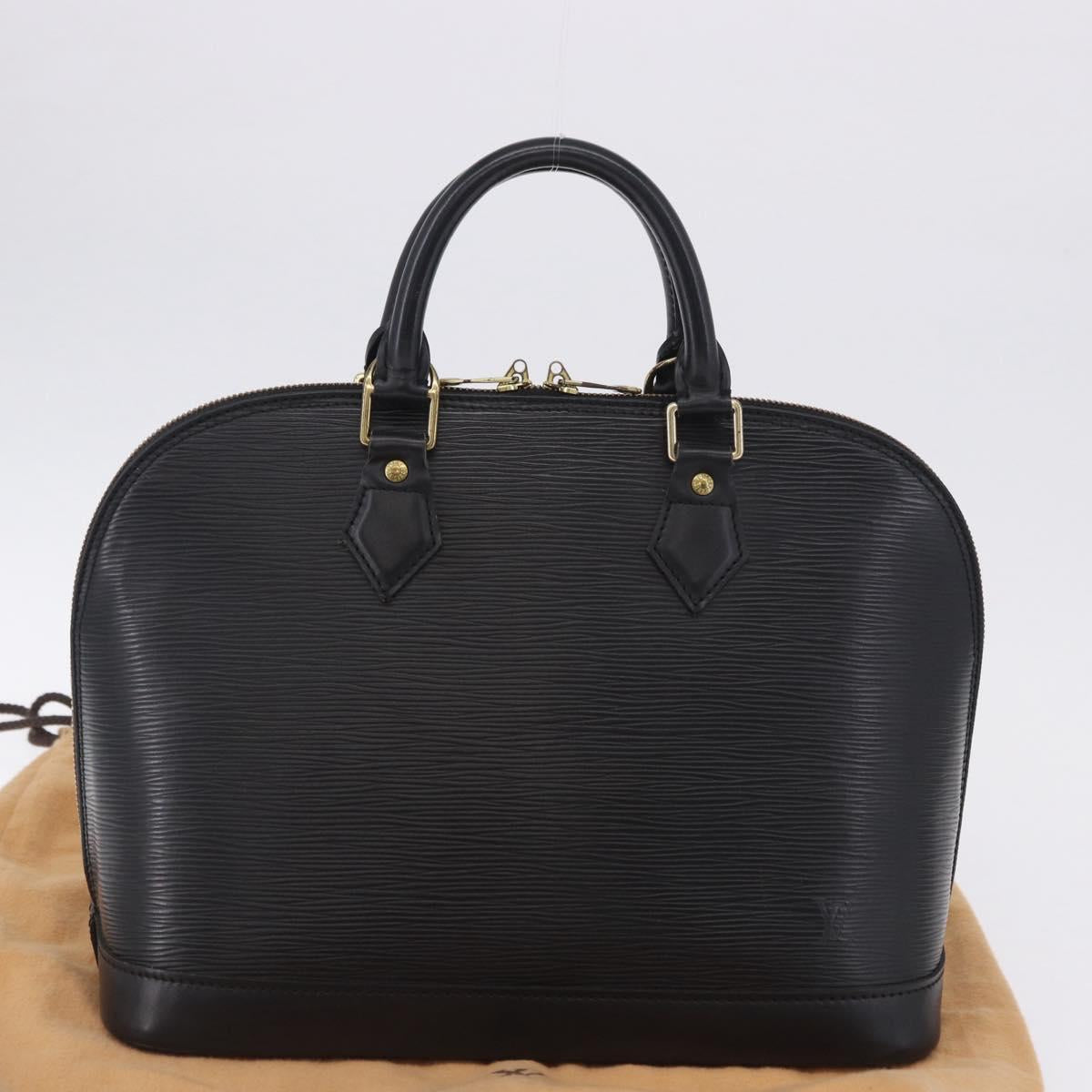 LOUIS VUITTON Epi Alma Hand Bag Noir Black M52142 LV Auth 198747V