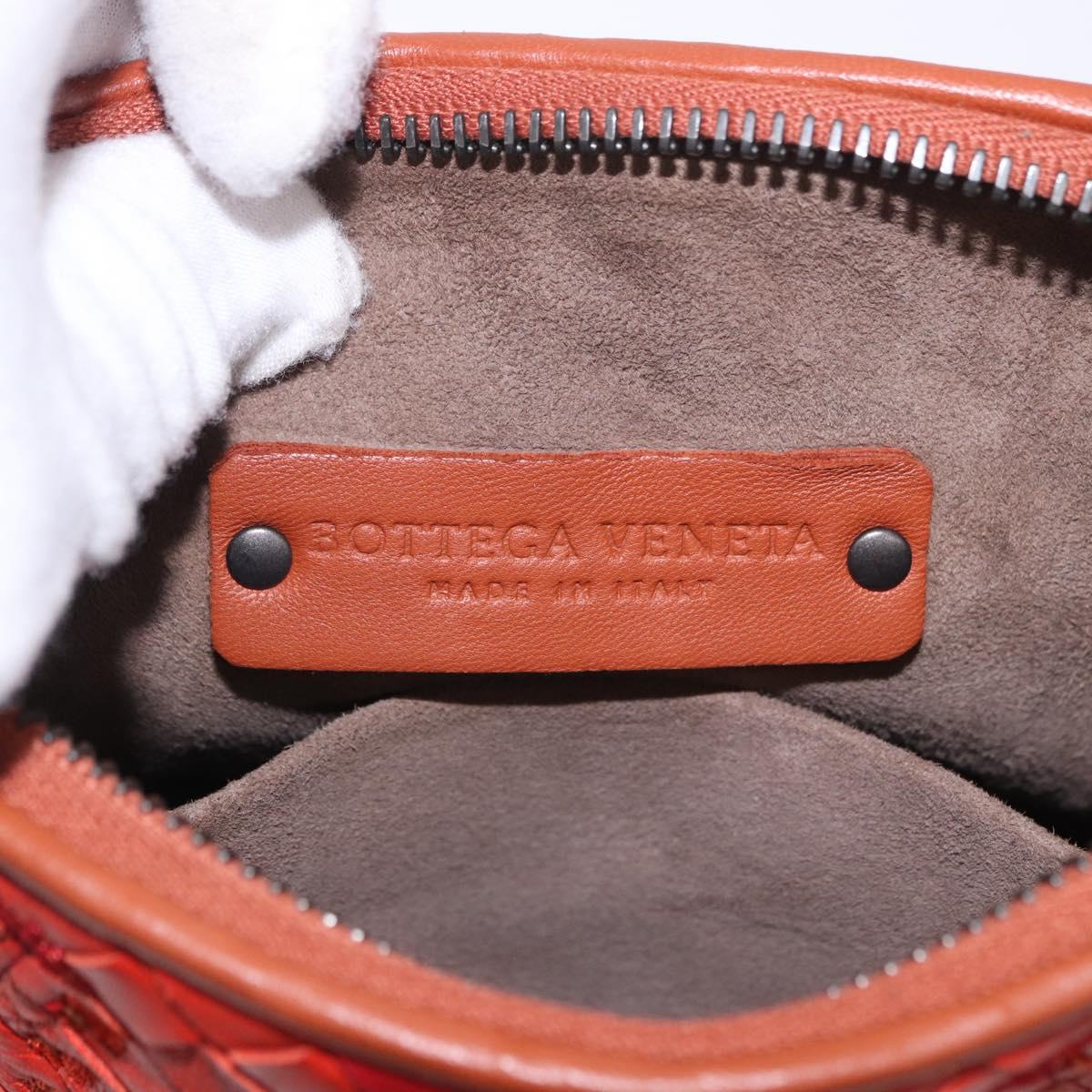 BOTTEGA VENETA INTRECCIATO Shoulder Bag Leather Brown Auth 198750M