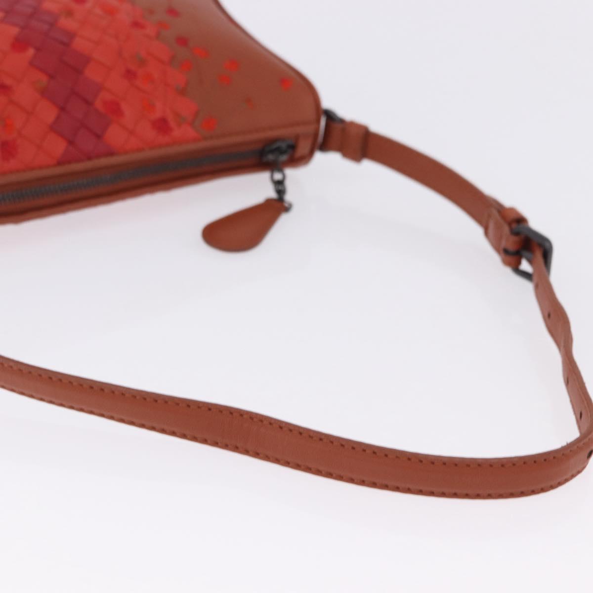 BOTTEGA VENETA INTRECCIATO Shoulder Bag Leather Brown Auth 198750M