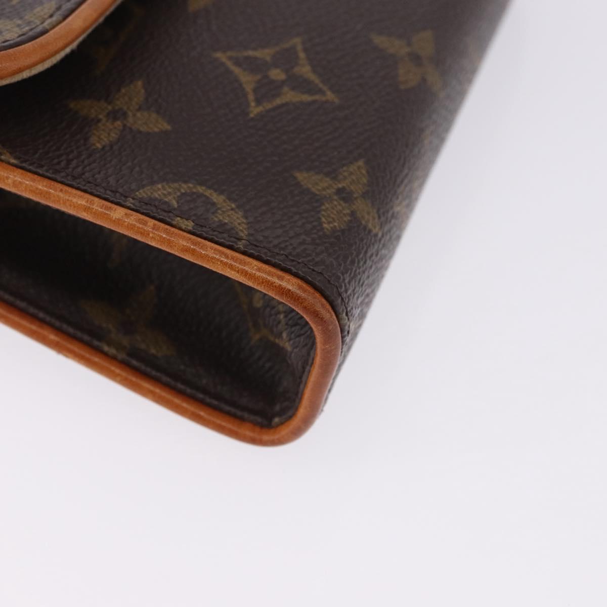 LOUIS VUITTON Monogram Pochette Florentine Waist bag M51855 LV Auth 198758A
