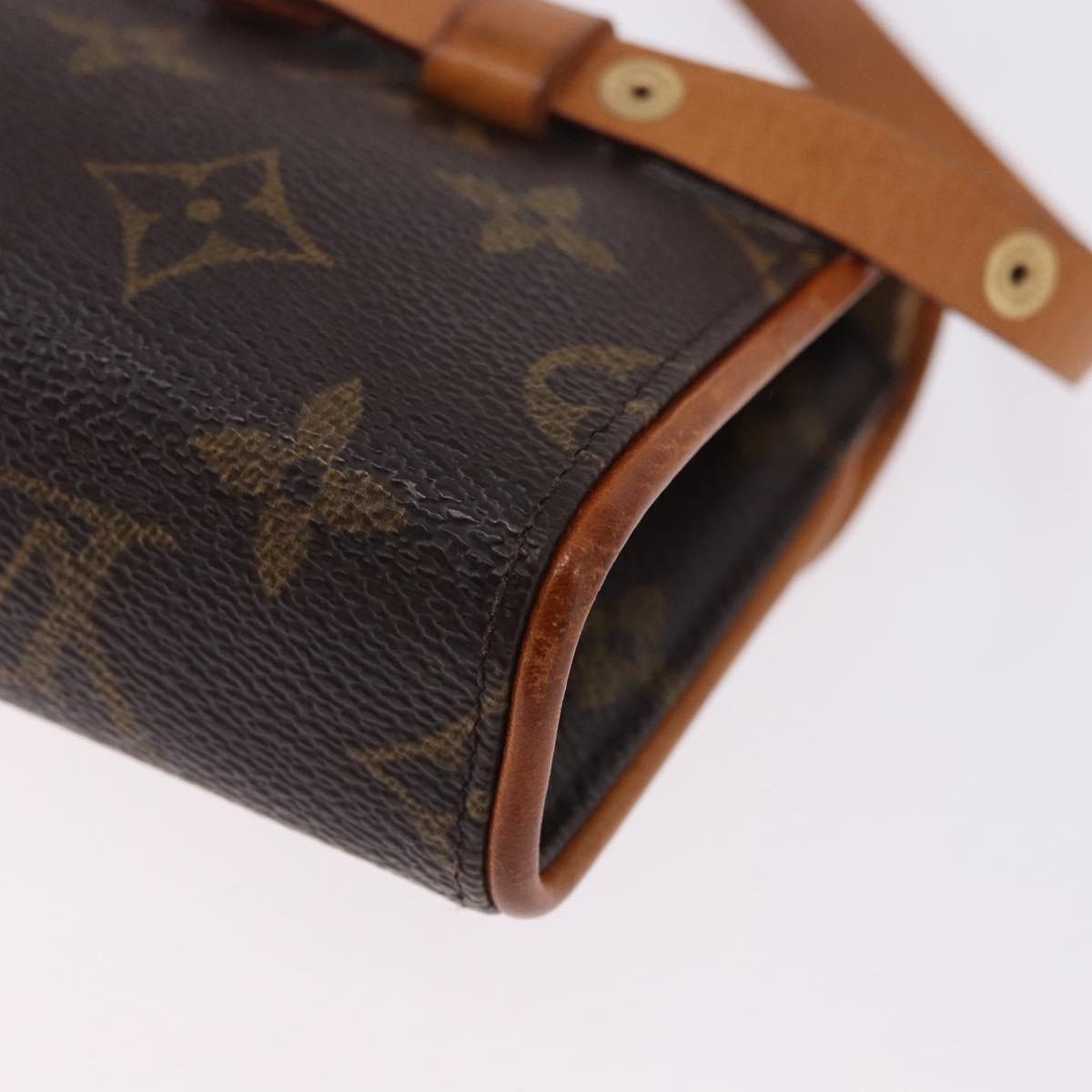 LOUIS VUITTON Monogram Pochette Florentine Waist bag M51855 LV Auth 198758A