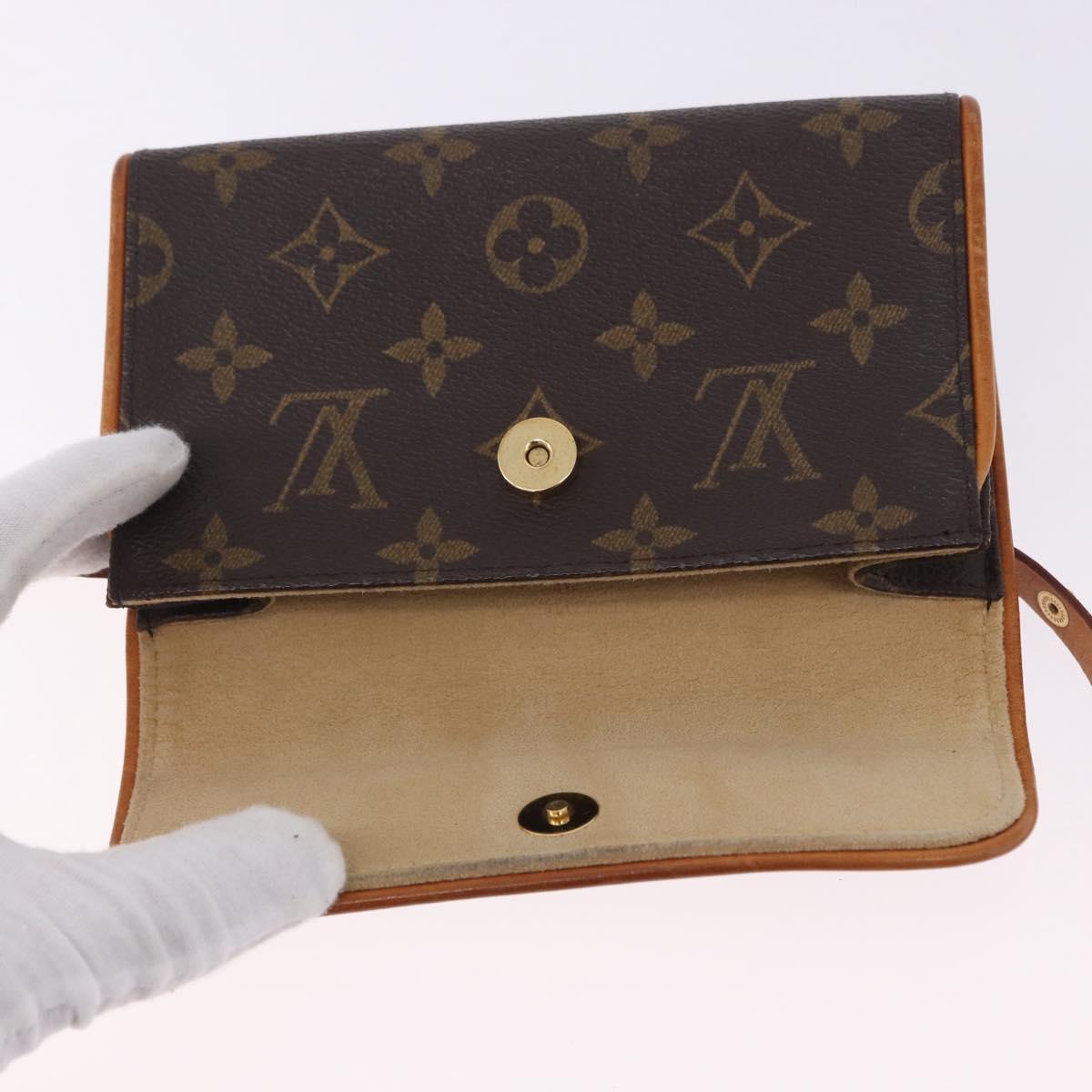 LOUIS VUITTON Monogram Pochette Florentine Waist bag M51855 LV Auth 198758A