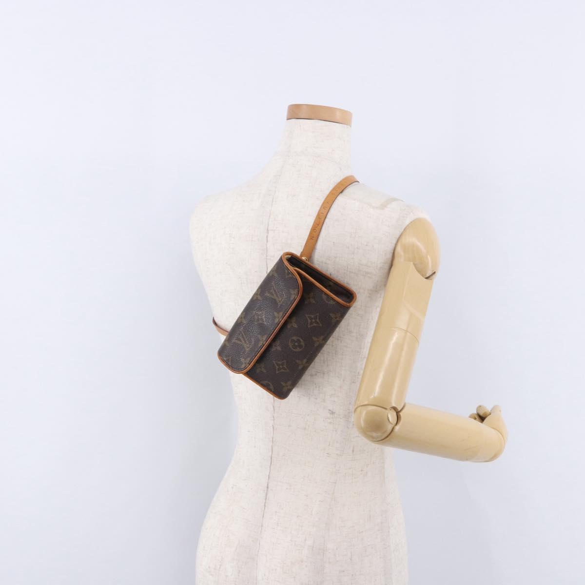 LOUIS VUITTON Monogram Pochette Florentine Waist bag M51855 LV Auth 198758A