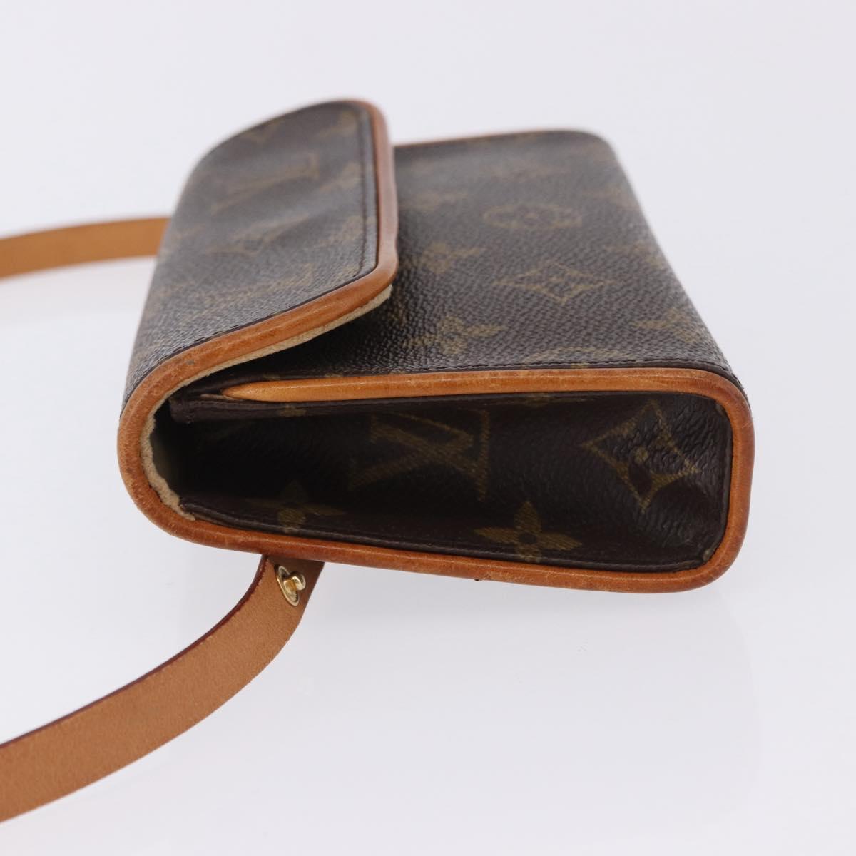 LOUIS VUITTON Monogram Pochette Florentine Waist bag M51855 LV Auth 198758A