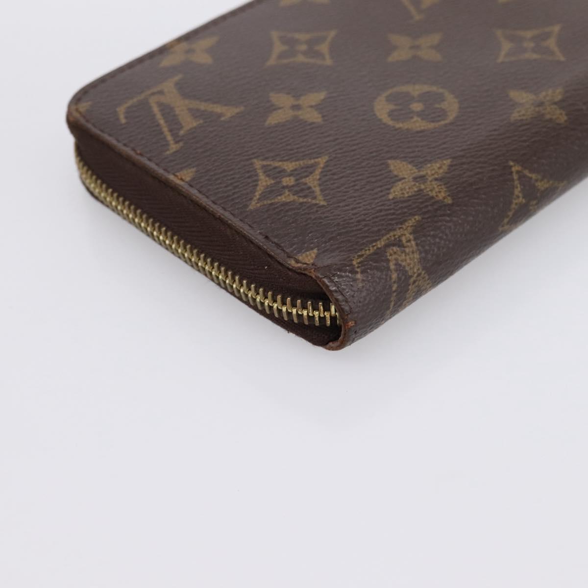 LOUIS VUITTON Monogram Zippy Wallet Long Wallet M42616 LV Auth 198765