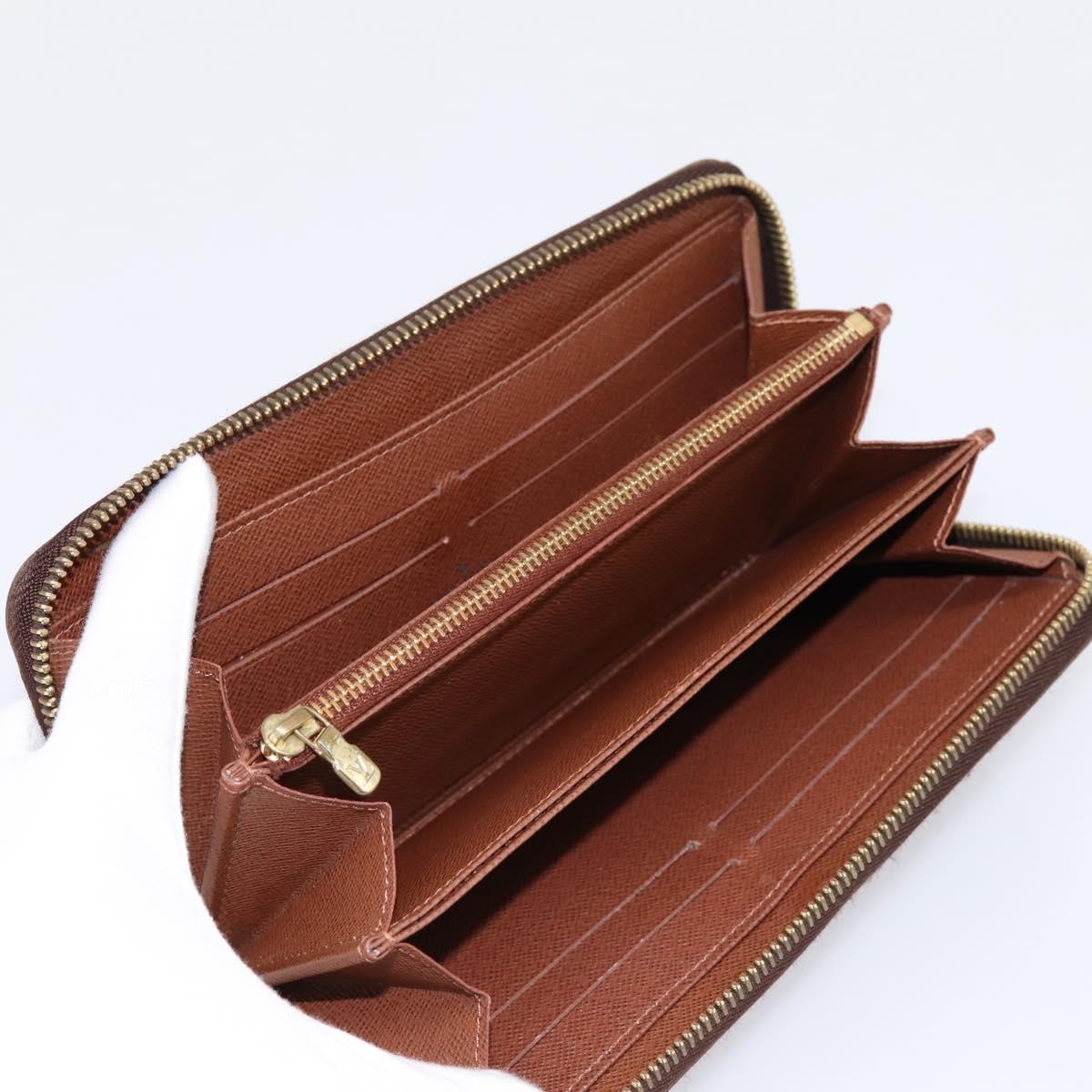 LOUIS VUITTON Monogram Zippy Wallet Long Wallet M42616 LV Auth 198765