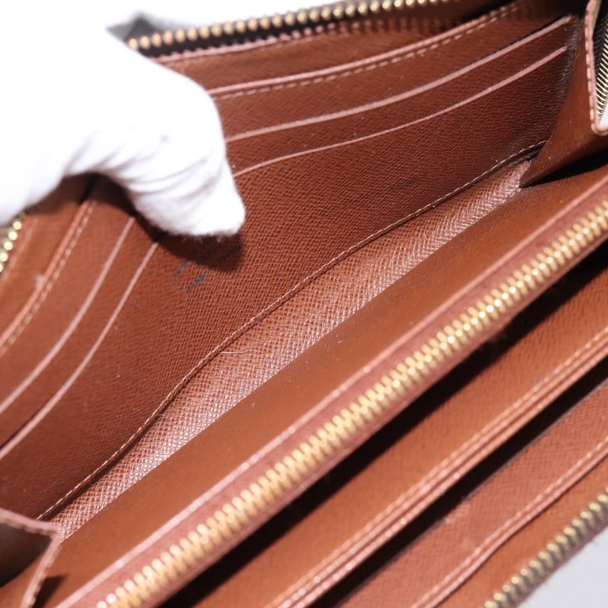 LOUIS VUITTON Monogram Zippy Wallet Long Wallet M42616 LV Auth 198765