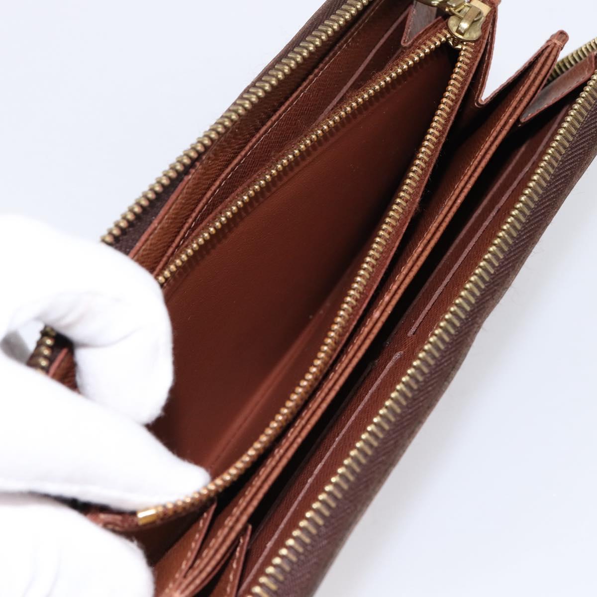 LOUIS VUITTON Monogram Zippy Wallet Long Wallet M42616 LV Auth 198765
