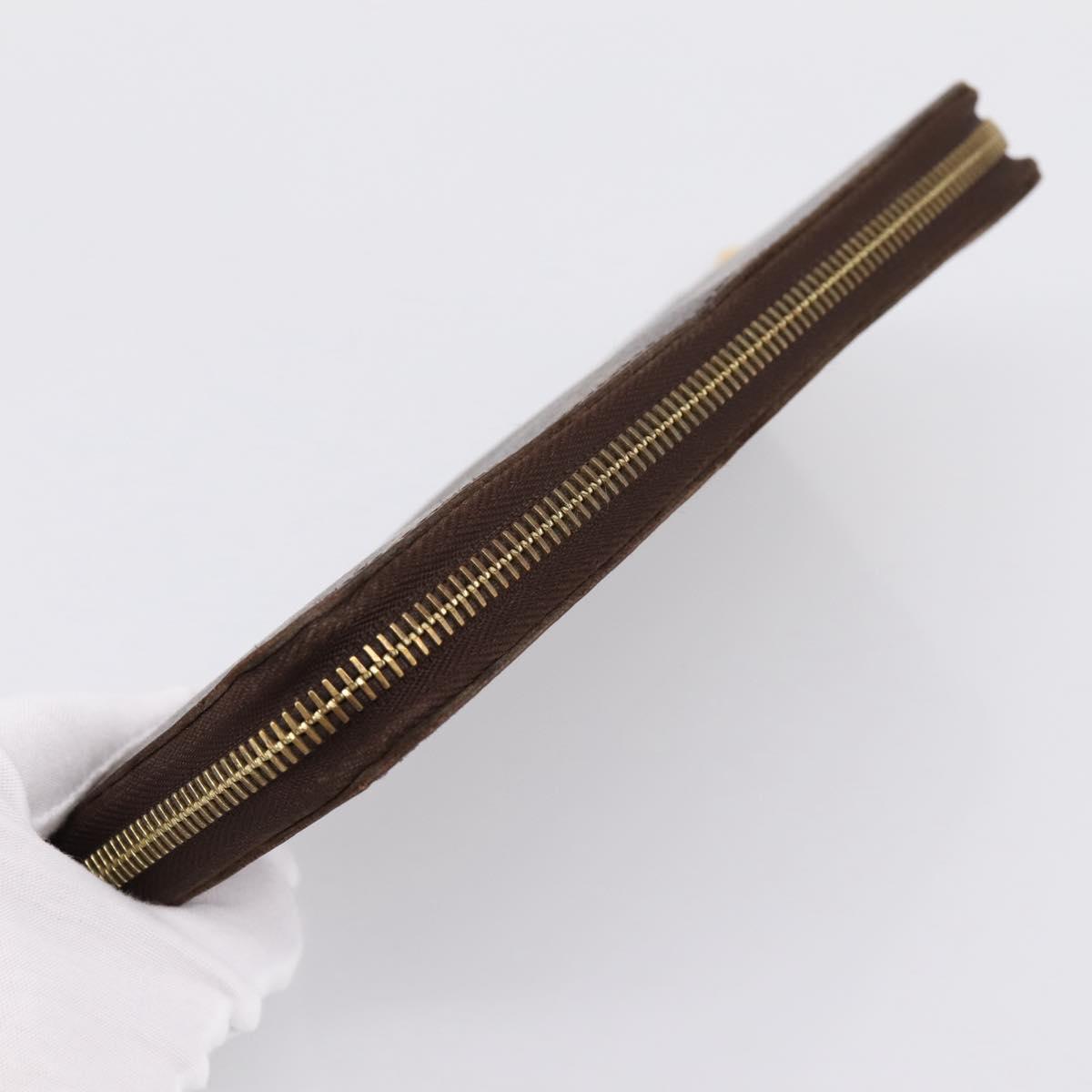 LOUIS VUITTON Monogram Zippy Wallet Long Wallet M42616 LV Auth 198765
