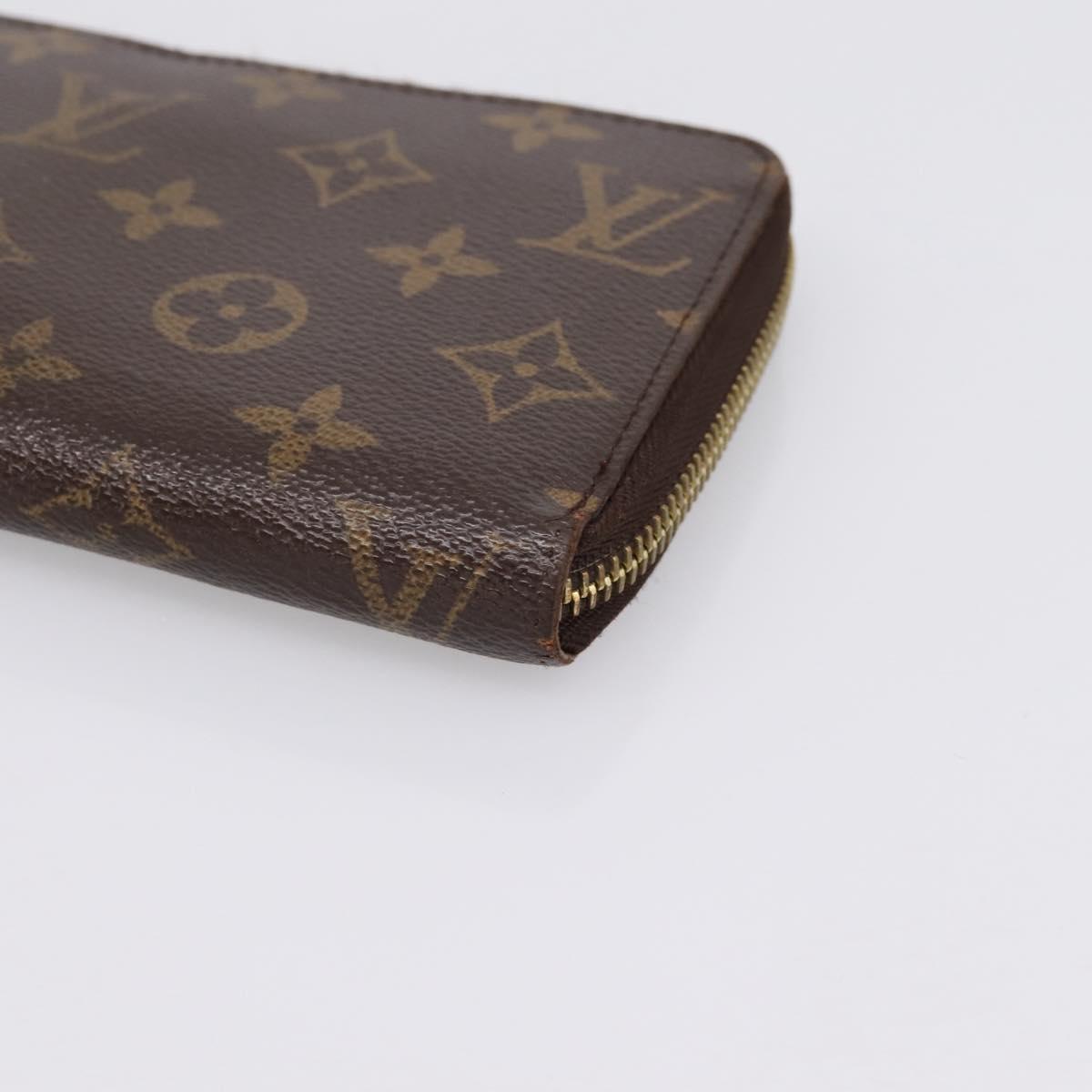 LOUIS VUITTON Monogram Zippy Wallet Long Wallet M42616 LV Auth 198765