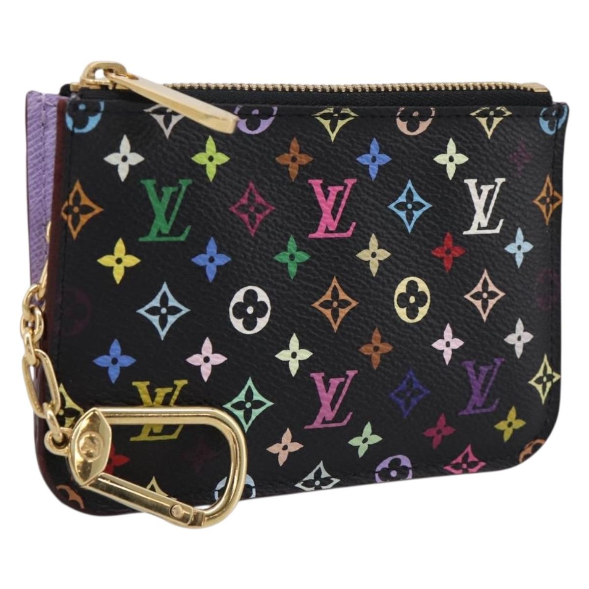 LOUIS VUITTON Monogram Multicolor Pochette Cles NM Purse M60279 Auth 198771V