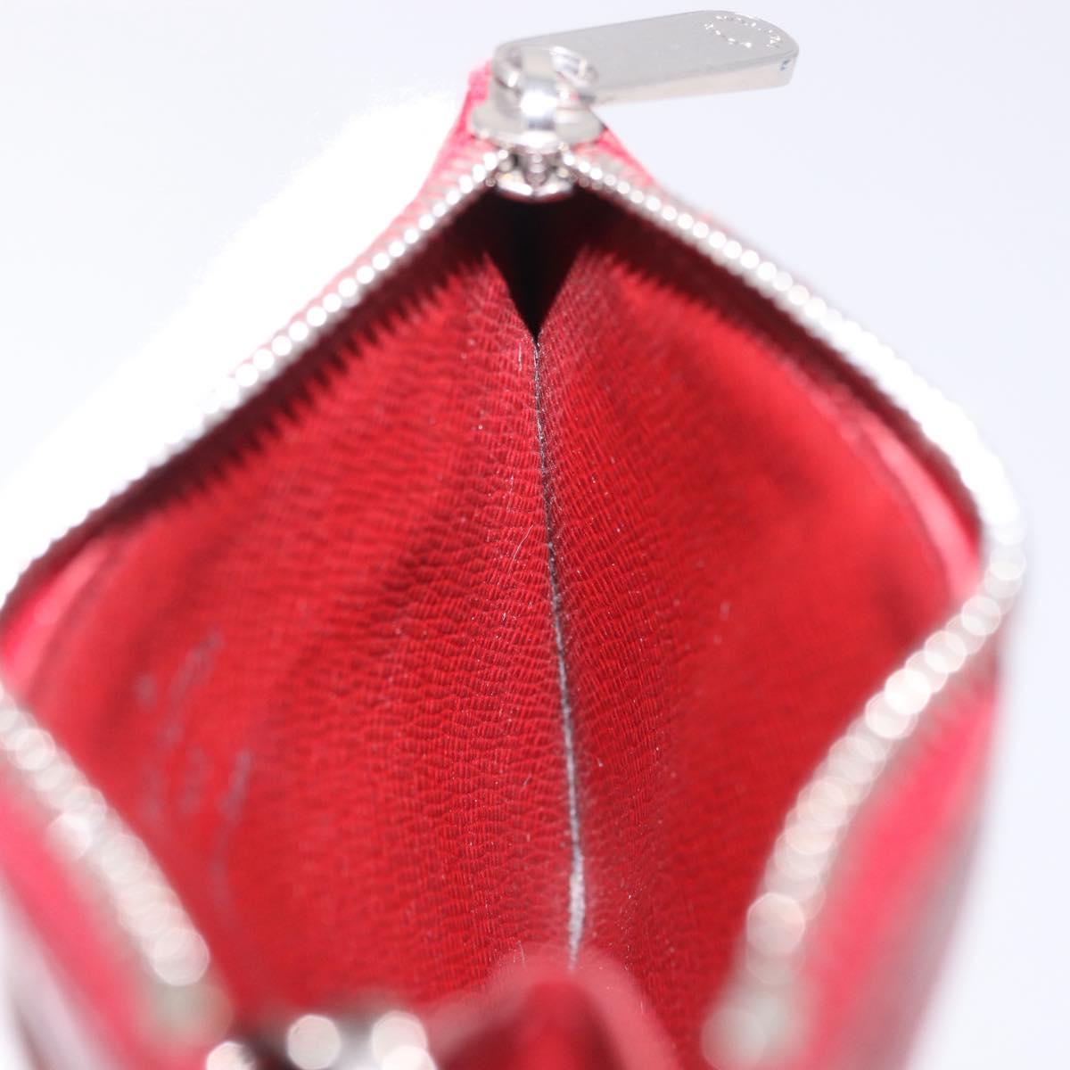 LOUIS VUITTON Epi Pochette Cles Coin Purse Ruby LV Auth 198779A