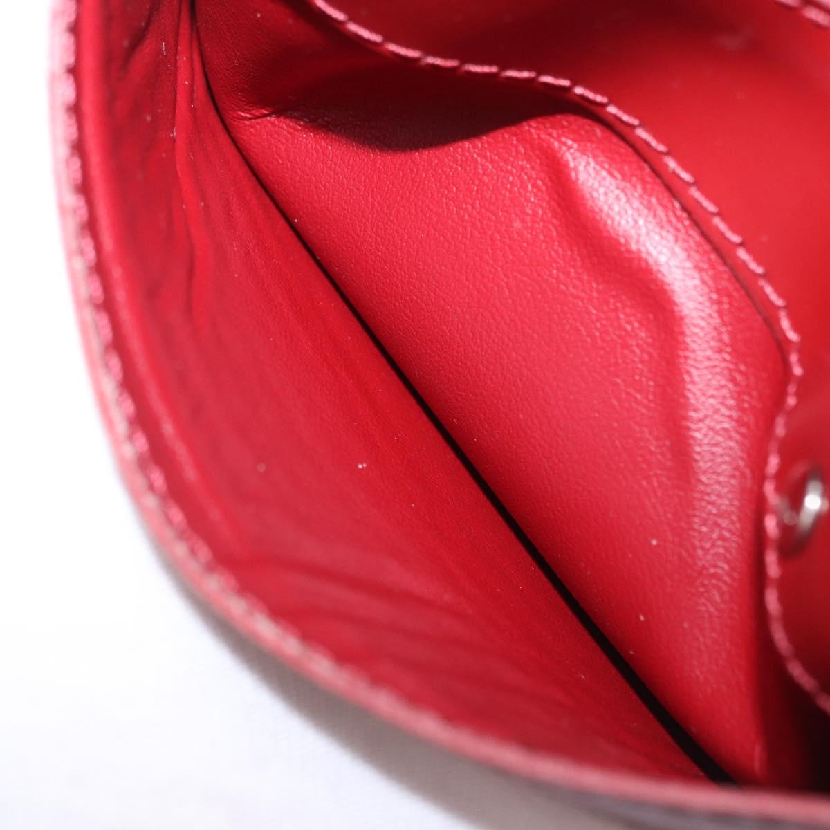 LOUIS VUITTON Epi Pochette Cles Coin Purse Ruby LV Auth 198779A