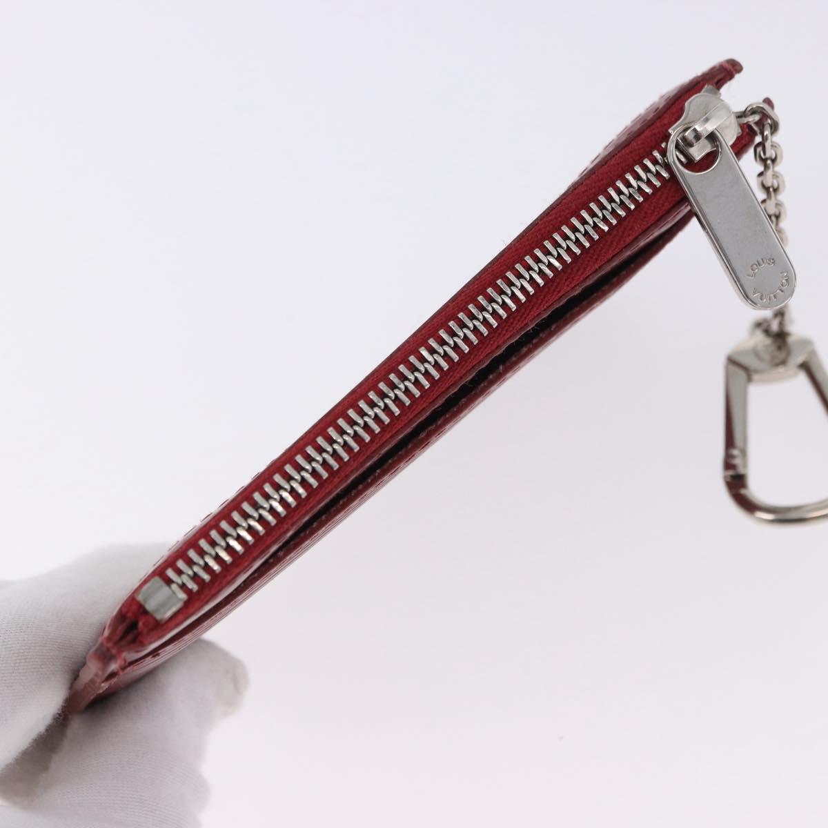 LOUIS VUITTON Epi Pochette Cles Coin Purse Ruby LV Auth 198779A
