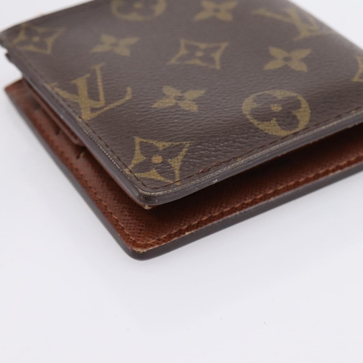 LOUIS VUITTON Monogram PortefeuilleMarco Bifold Wallet M61675 LV Auth 198785