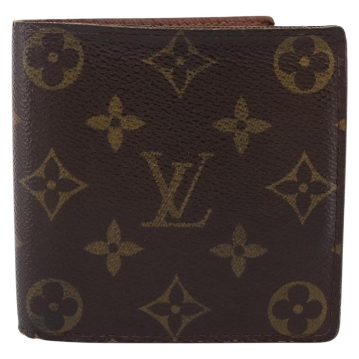 LOUIS VUITTON Monogram PortefeuilleMarco Bifold Wallet M61675 LV Auth 198785