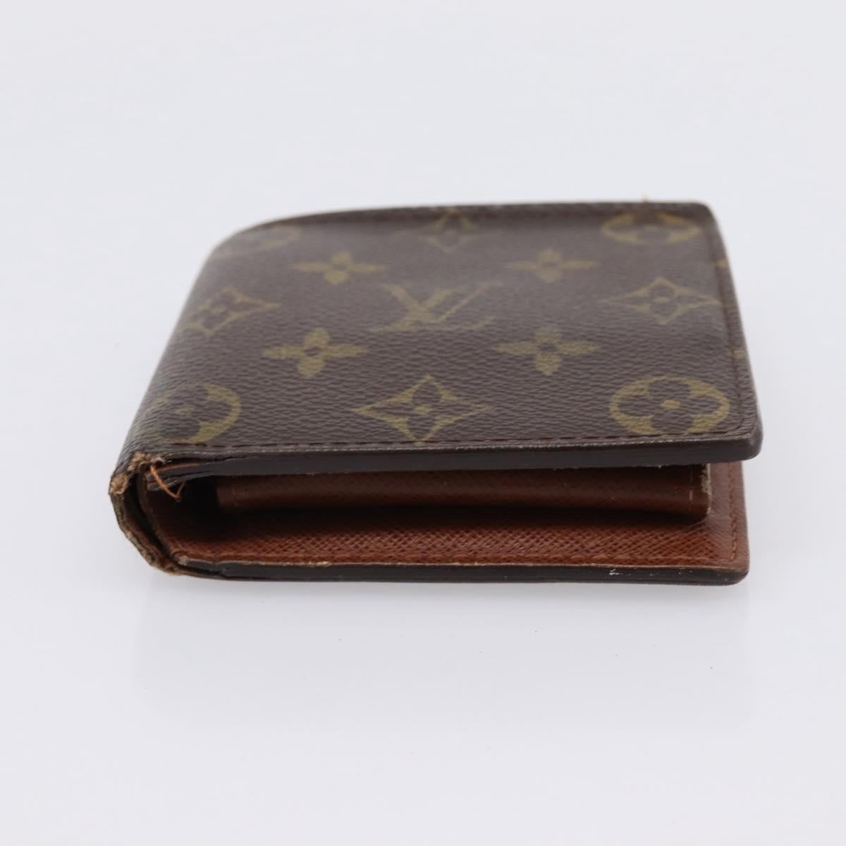 LOUIS VUITTON Monogram PortefeuilleMarco Bifold Wallet M61675 LV Auth 198785