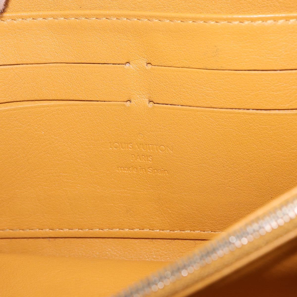 LOUIS VUITTON Monogram Denim Zippy Wallet Blue M95342 LV Auth 198787V