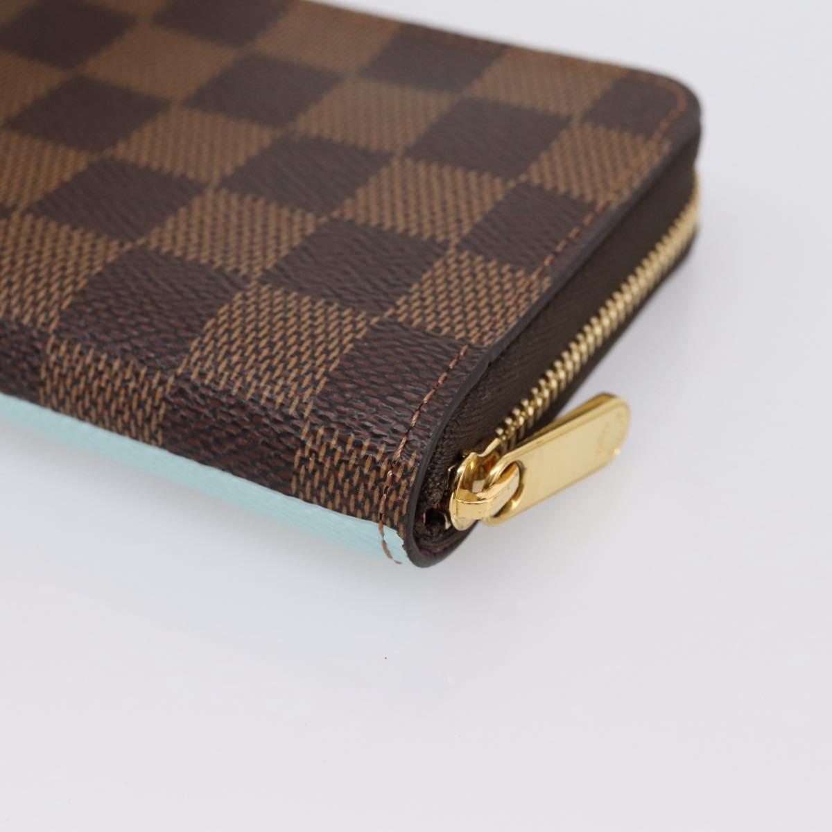 LOUIS VUITTON Damier Ebene Zippy Coin Purse N40721 LV Auth 198788M