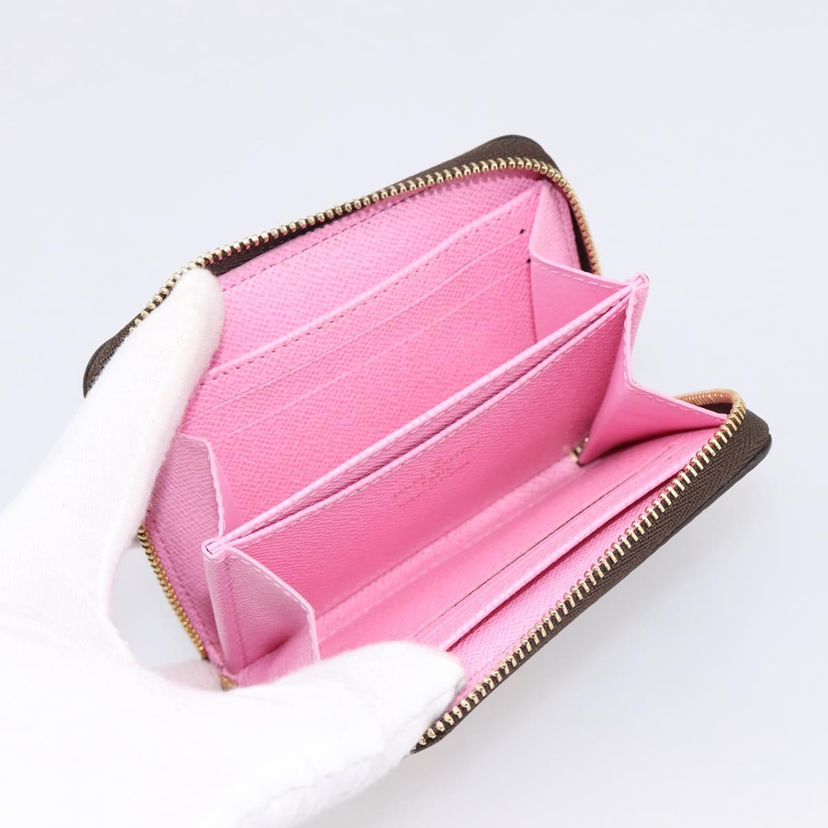 LOUIS VUITTON Damier Ebene Zippy Coin Purse N40721 LV Auth 198788M