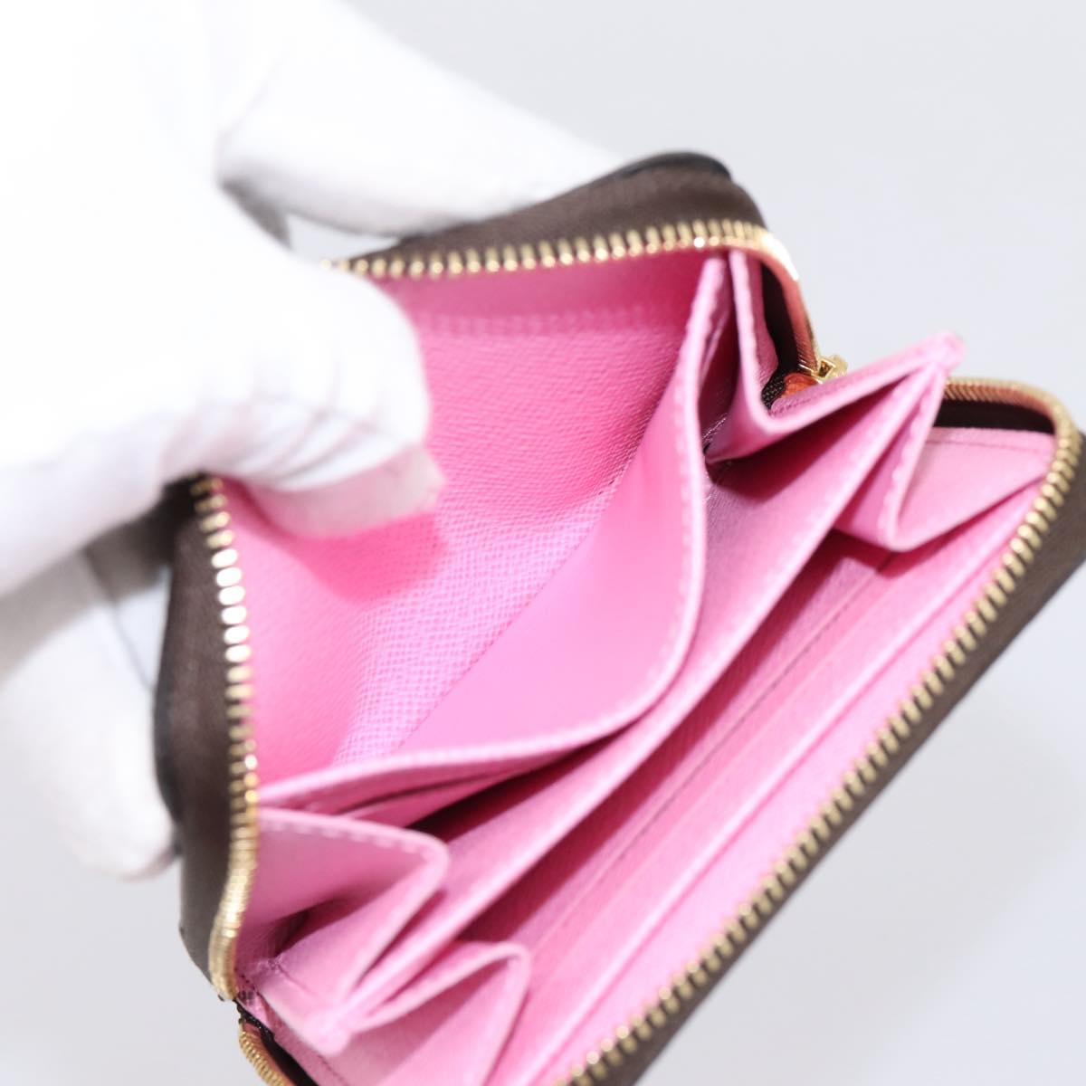 LOUIS VUITTON Damier Ebene Zippy Coin Purse N40721 LV Auth 198788M