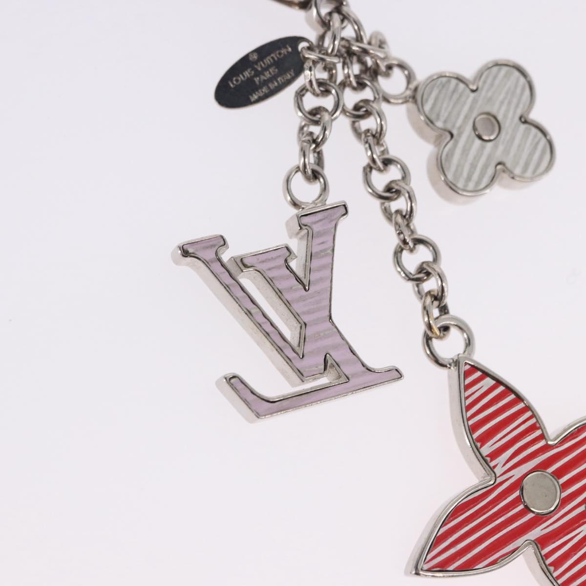 LOUIS VUITTON Bijou Sac Fleur de Epi BB Key Holder metal M64536 LV Auth 198804M