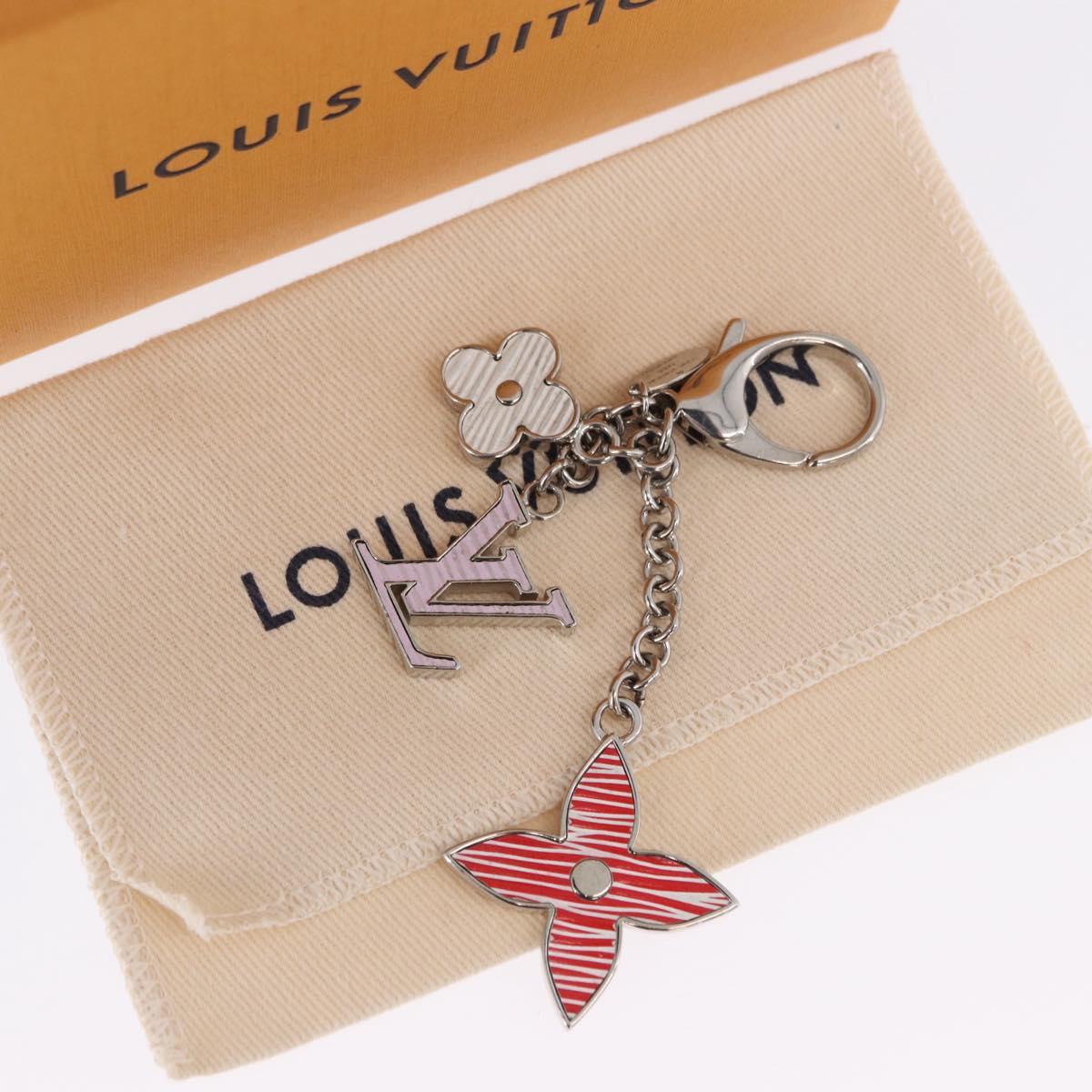 LOUIS VUITTON Bijou Sac Fleur de Epi BB Key Holder metal M64536 LV Auth 198804M
