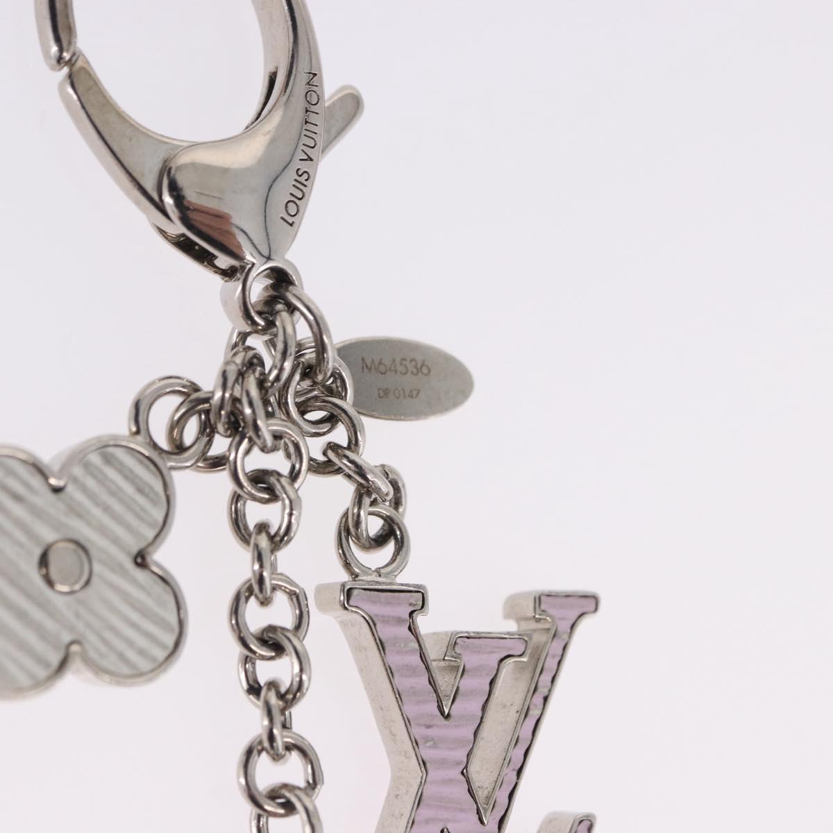 LOUIS VUITTON Bijou Sac Fleur de Epi BB Key Holder metal M64536 LV Auth 198804M