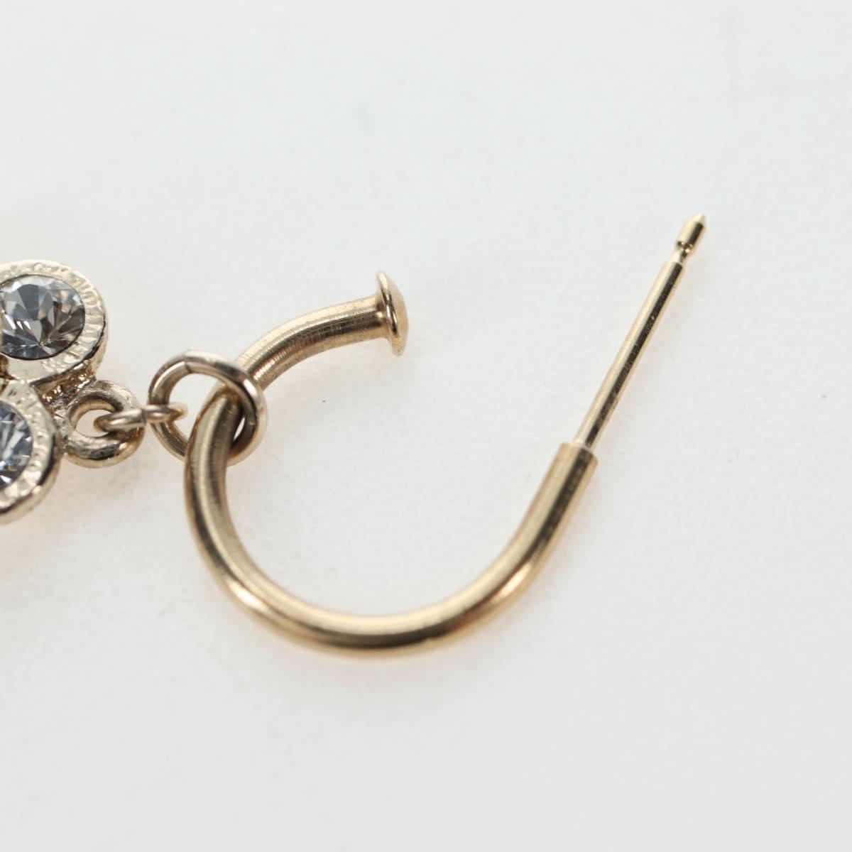 CHANEL Pierce Metal Champagne Gold CC Auth 198815M