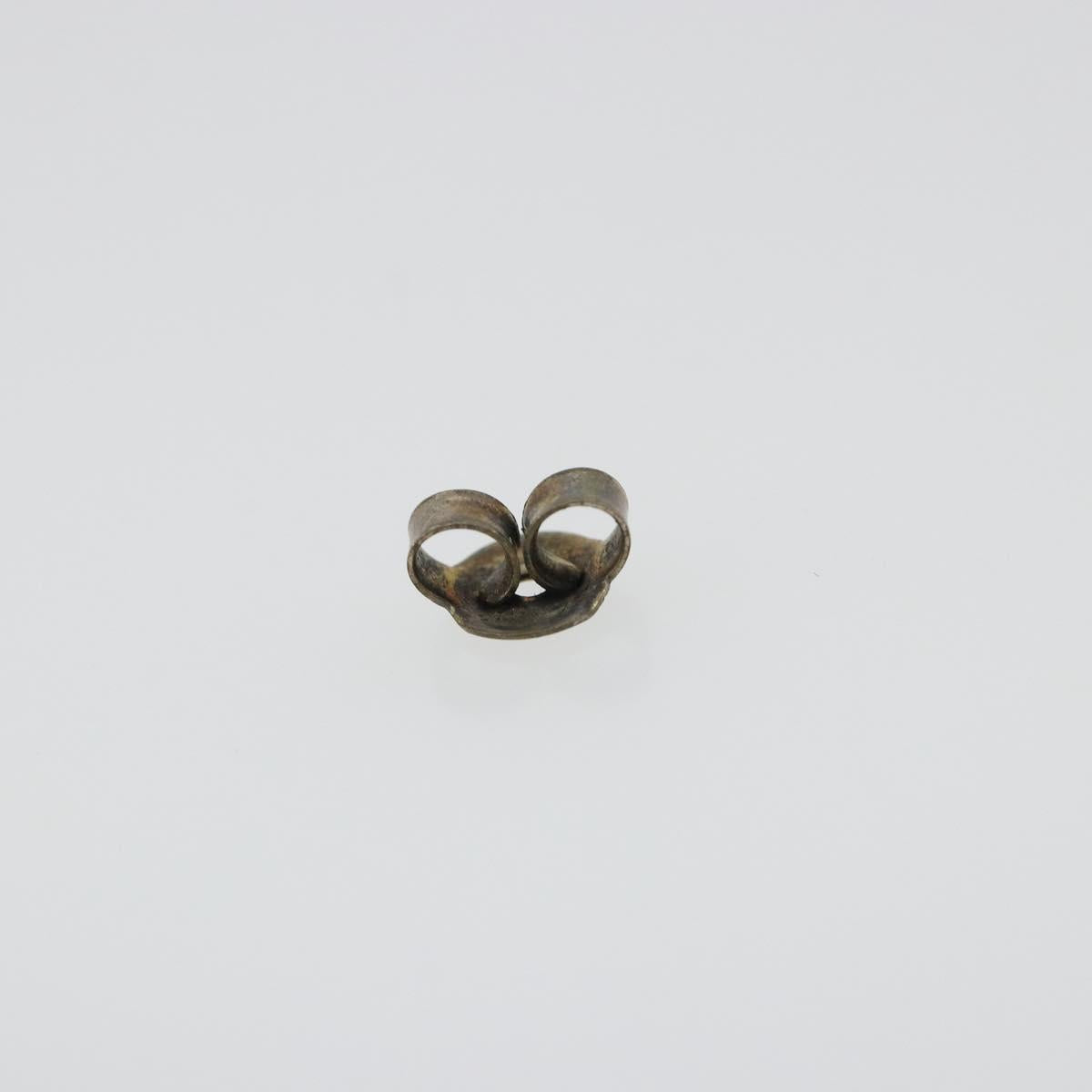CHANEL Pierce Metal Silver CC Auth 198817