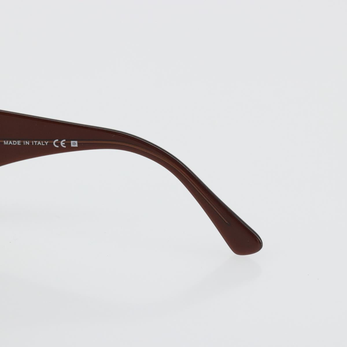 CHANEL Camelia Sunglasses Plastic Brown CC Auth 198827