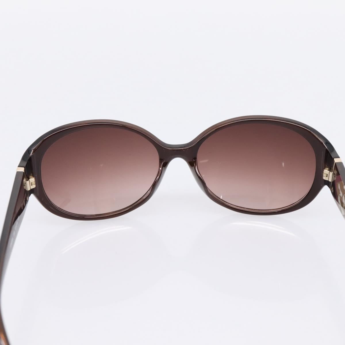 Salvatore Ferragamo Sunglasses Plastic Brown Gold Auth 198828A