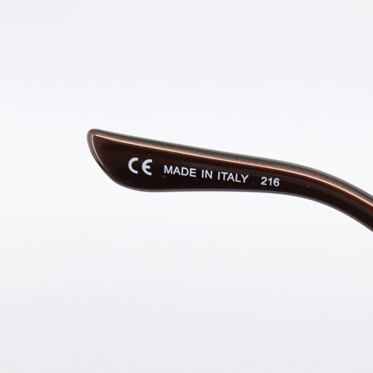 Salvatore Ferragamo Sunglasses Plastic Brown Gold Auth 198828A