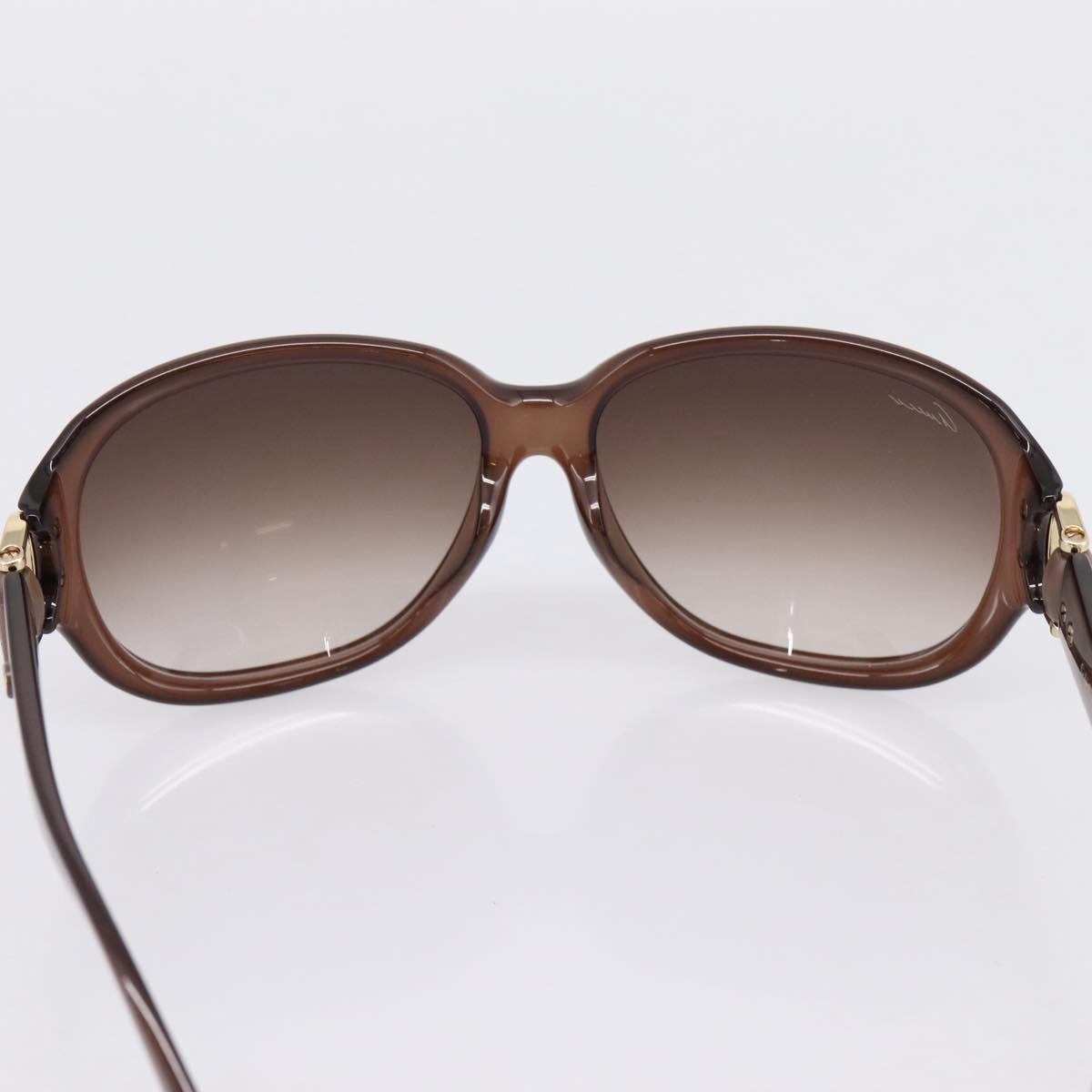 GUCCI Horsebit Sunglasses Plastic Brown Gold Auth 198829A