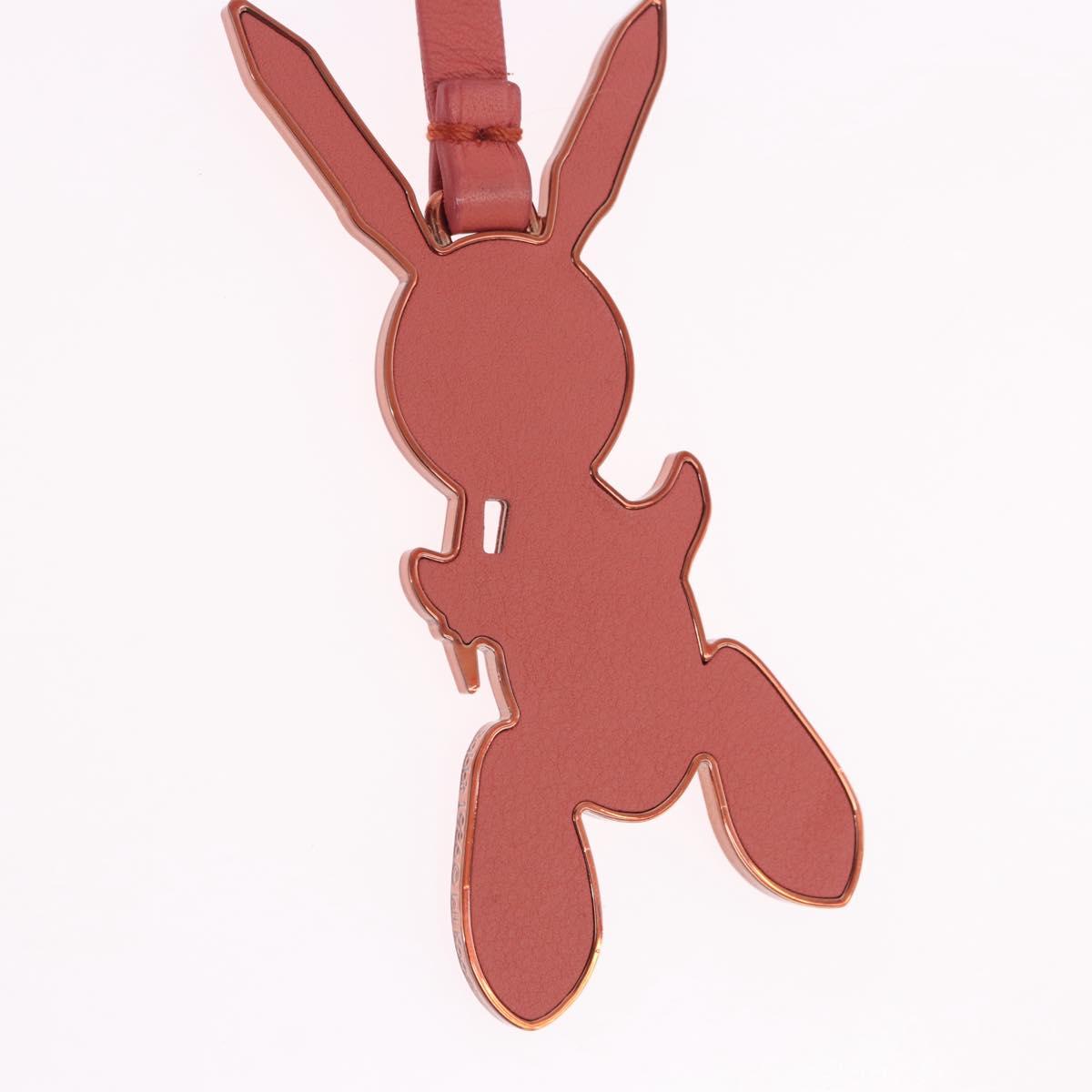 LOUIS VUITTON Rabbit Bag Charm metal Jeff Queens Collaboration Pink Auth 198830M