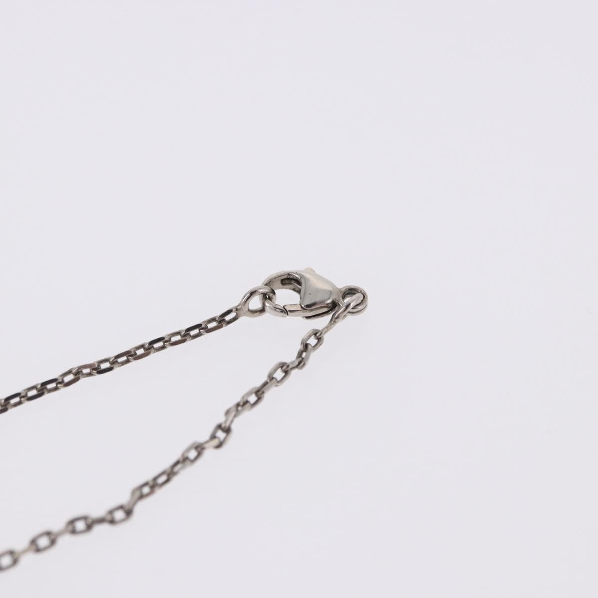HERMES Eileen Necklace metal Silver Auth 198836V