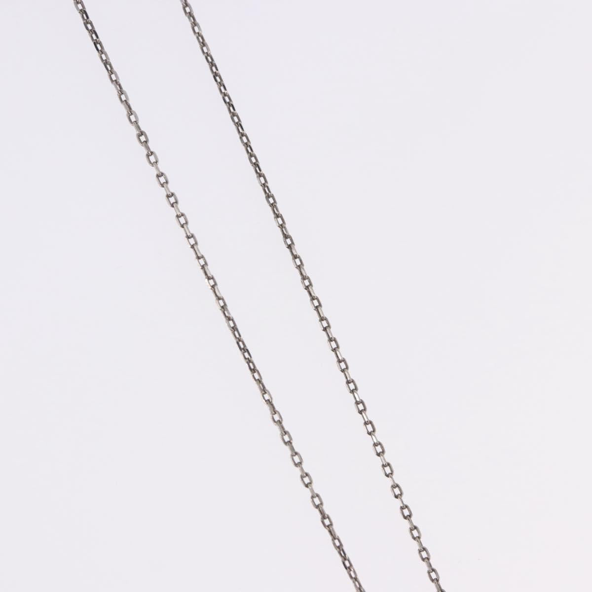 HERMES Eileen Necklace metal Silver Auth 198836V