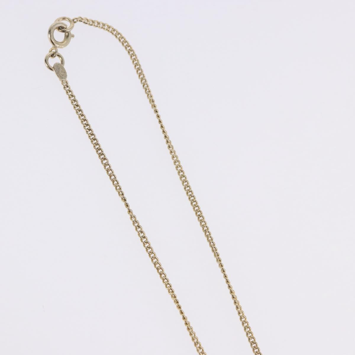 CHANEL Matelasse Necklace metal Gold Tone CC Auth 198856M