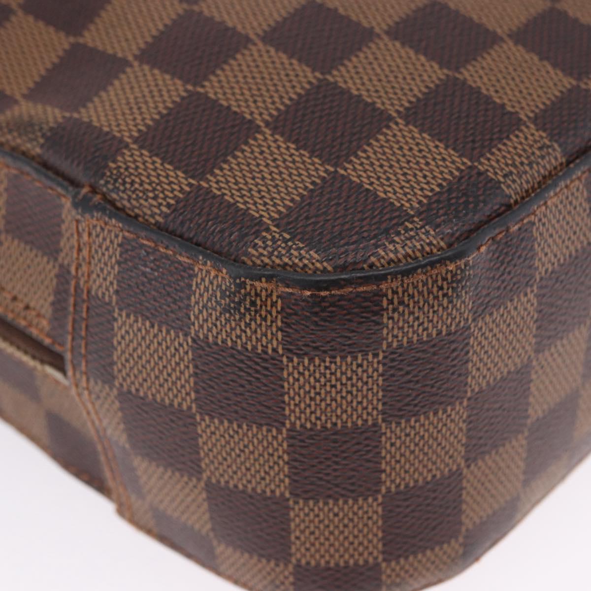 LOUIS VUITTON Damier Ebene Spontini Hand Bag SPO 2way M47500 LV Auth 198866A